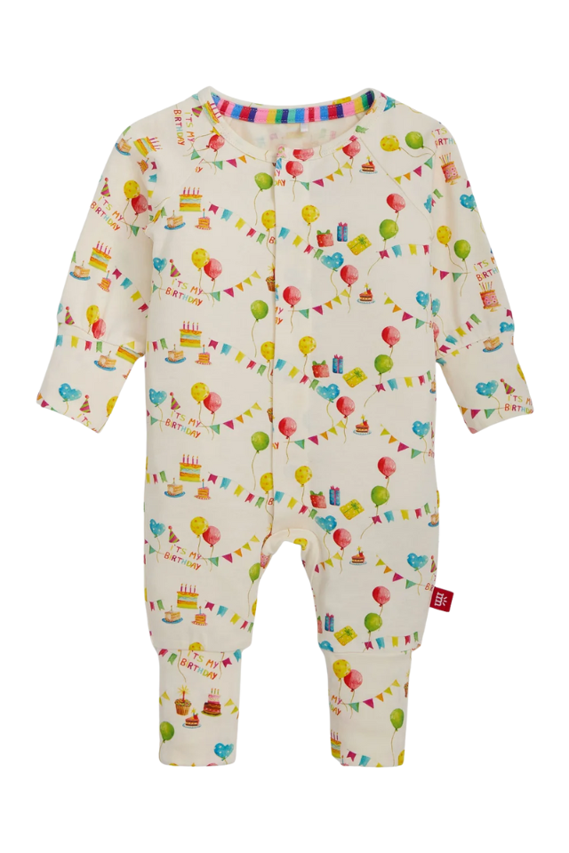 Magnetic Me Right Fit Convertible Coverall - Birthday Babe