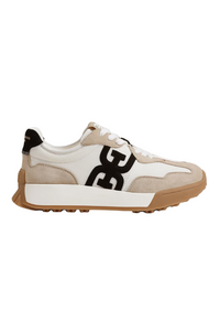 Sam Edelman Langley - White/Tan/Black Suede
