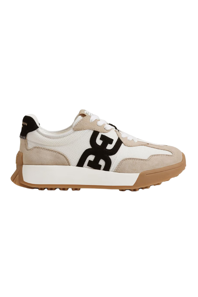 Sam Edelman Langley - White/Tan/Black Suede