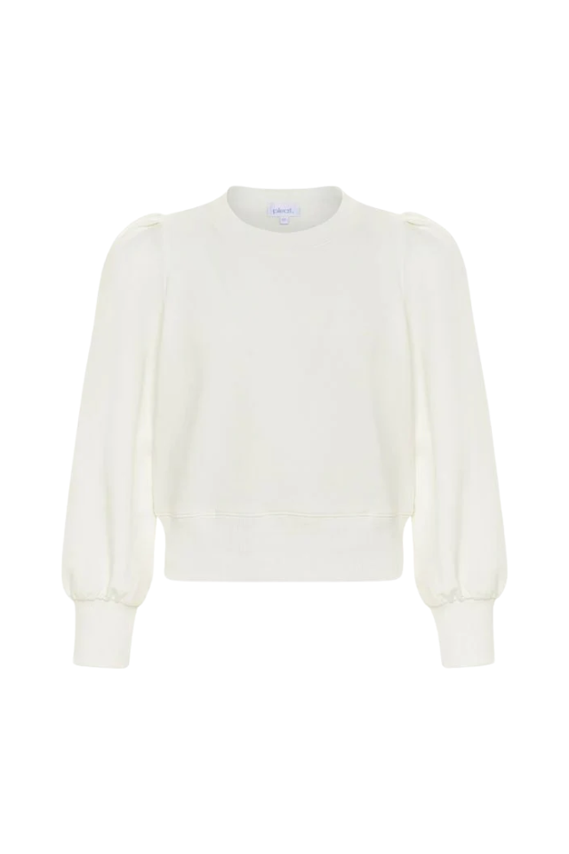 Pleat Jane Sweatshirt - White
