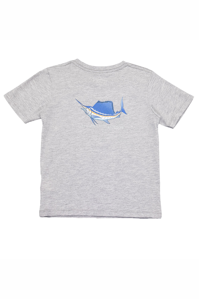 SWB Sailfish SS Graphic Tee - Heather Grey