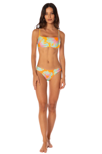 Maaji Hawaiian Floral Scape Top - Orange