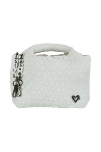 PreneLOVE Tiny Woven Tote - White
