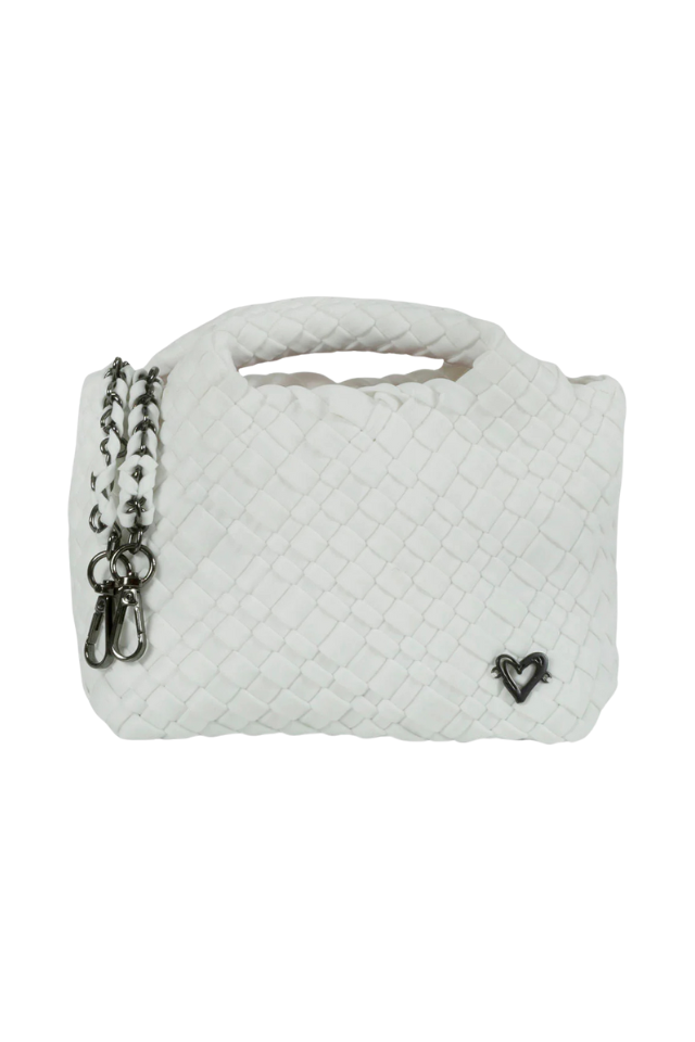 PreneLOVE Tiny Woven Tote - White