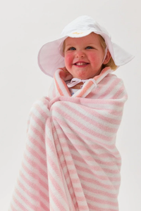 Weezie Kids Beach Towel - Pink & Coral