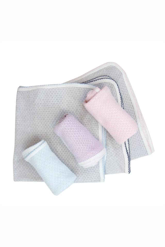 Paty Solid Color Knit Swaddle Blanket