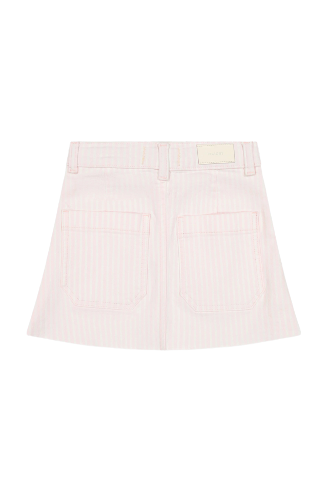 DL1961 Jenny Mini Skirt - Pink Stripe
