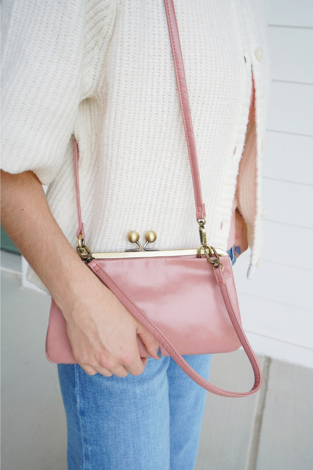 HOBO Lauren Frame Crossbody - Rose
