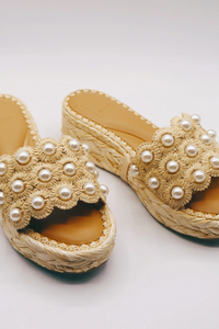 Dolce Vita Caper Pearl - Lt Natural Raffia