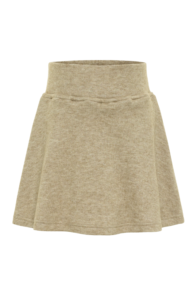 Pleat Libba Sweater Skirt - Oat