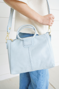 HOBO Sheila Medium Satchel - Sky