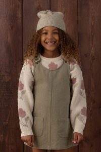 Rylee + Cru Odette Overall Dress - Dark Sage