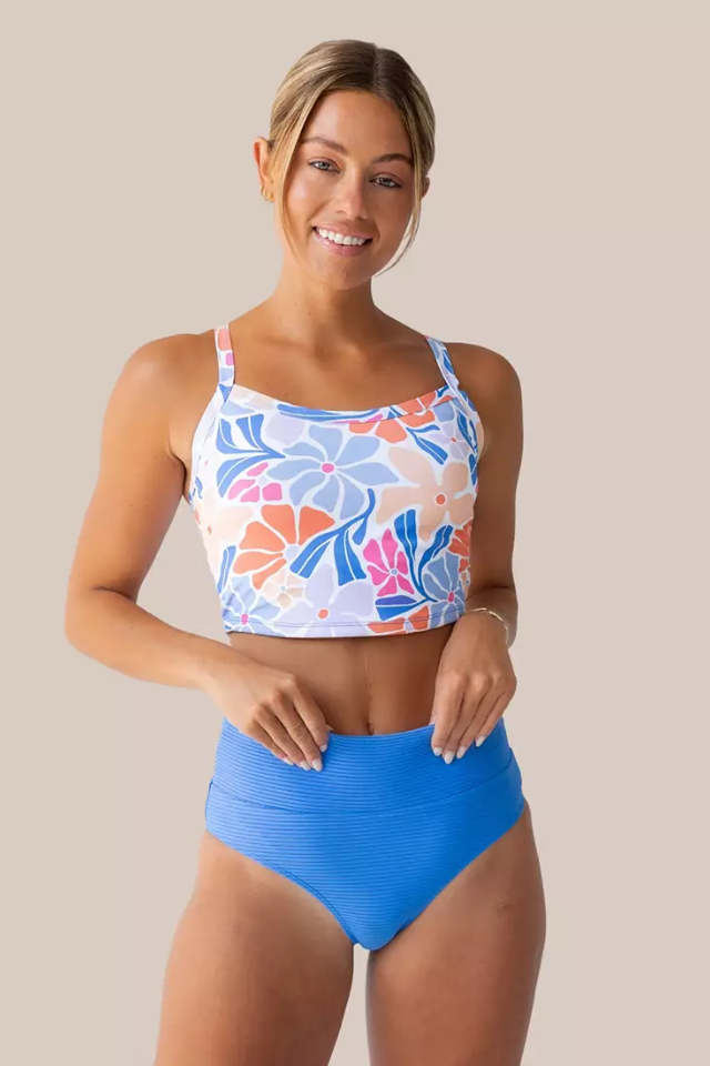 Nani Vivid Blue Flat Rib Marine Bottom - Vivid Blue