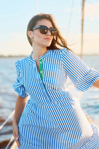 Mary Square Riley Lined Up Dress - Blue