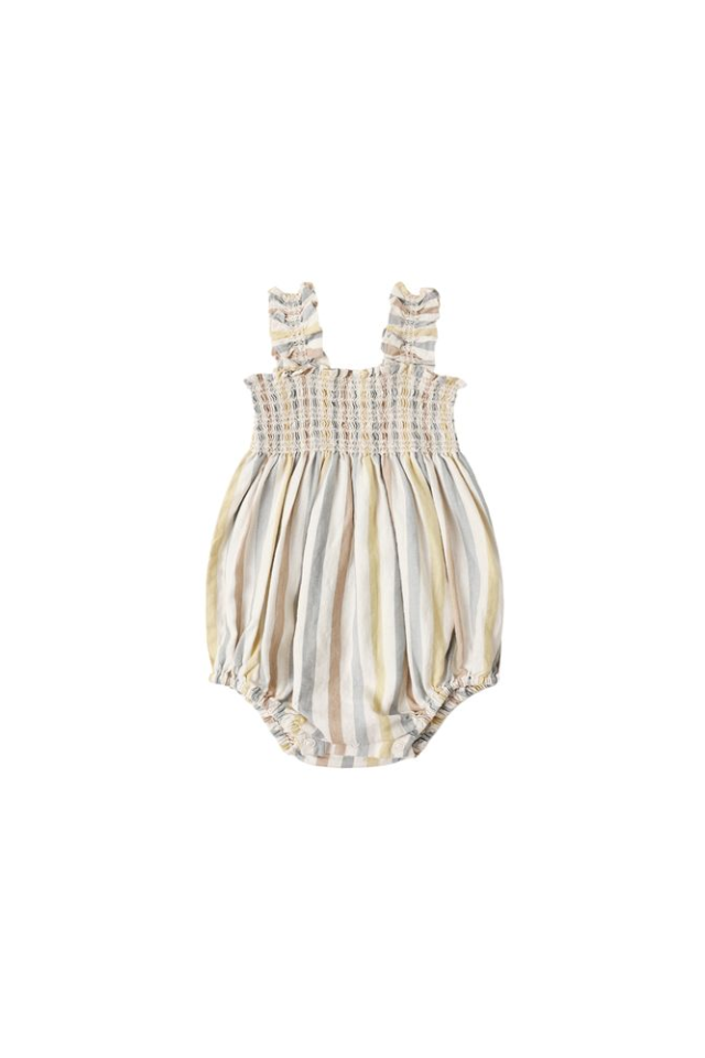 Rylee + Cru Julia Romper - Valencia Stripe