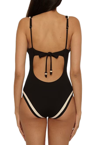 Becca Coast Line 1PC Plunge - Black Tan
