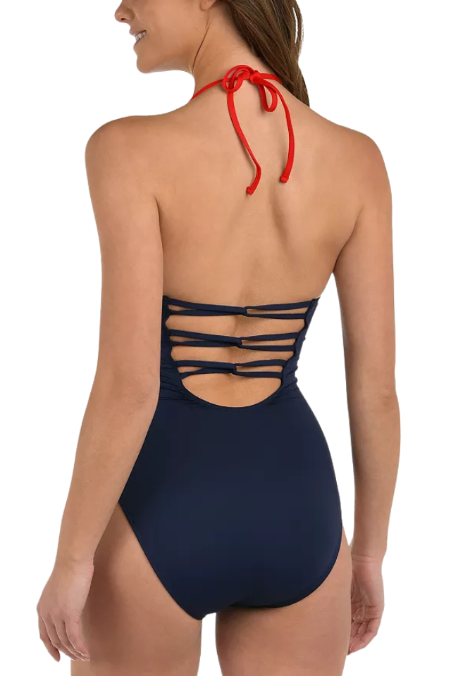 La Blanca Americana Halter Strap Back Mio - Mutli