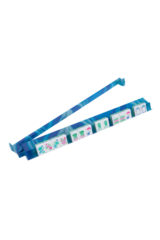 Oh My Mahjong Acrylic Rack & Pusher Set - Blue Lace Agate