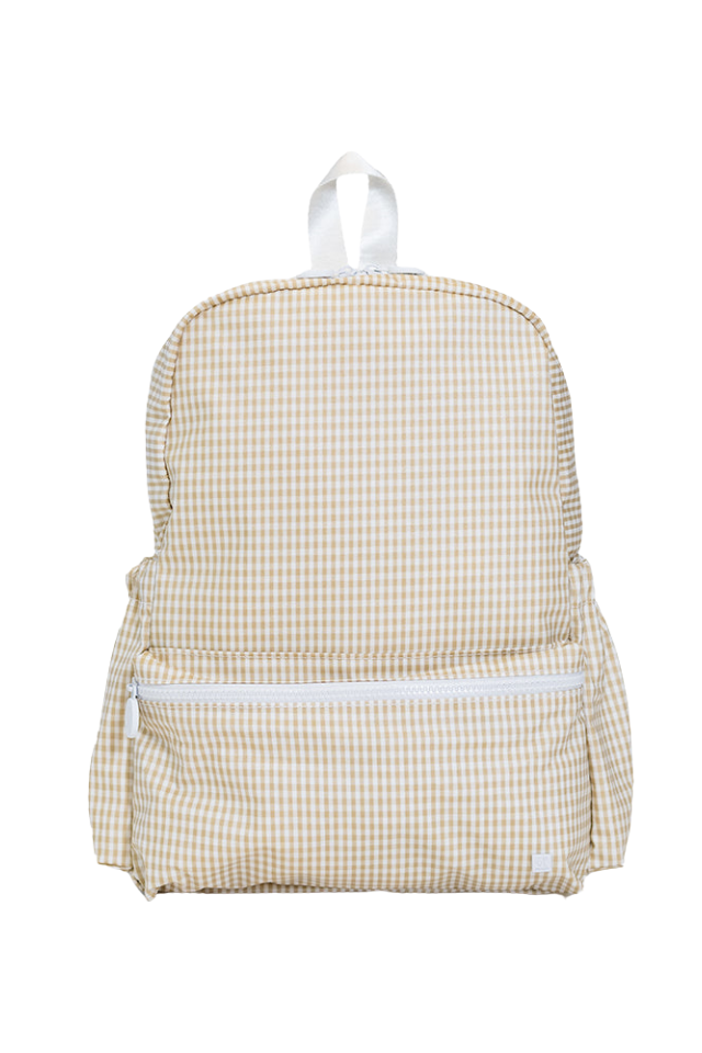 TRVL Design Backpacker - Gingham New Khaki