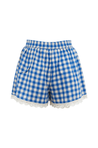 Sunshine Tienda Blue Bay Gingham Willa Short