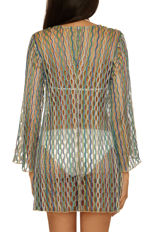 Becca Desert Dancer Tunic - Sky Blue Multi