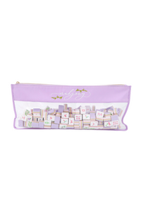 Oh My Mahjong Bag - Lilac Script