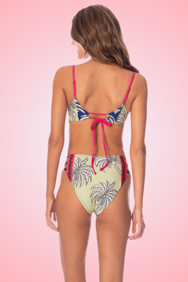 Maaji Periwinkle Palms Charlize Top - Blue