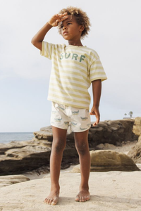 Rylee + Cru Swim Trunk - Alligators