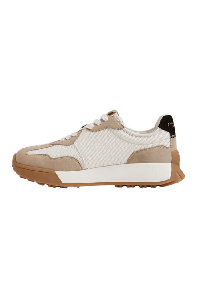 Sam Edelman Langley - White/Tan/Black Suede