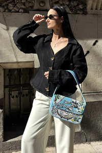 A&B Paris Embellished Shoulder Bag