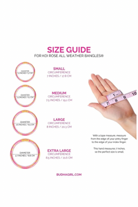 Budha Girl KOI Rose All Weather Bangles AWB - Set of 4