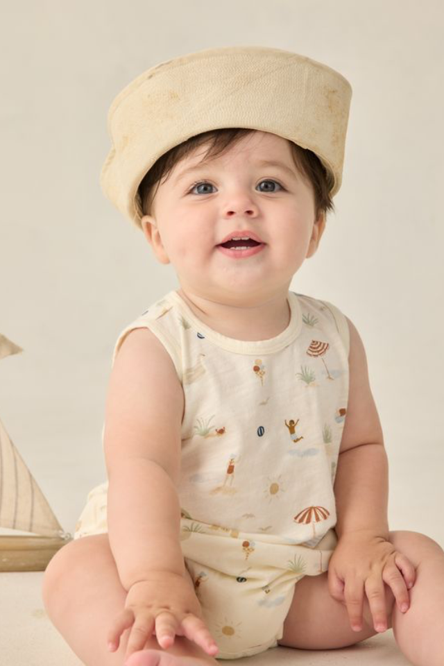 Rylee + Cru Bubble Onesie - Beach Day