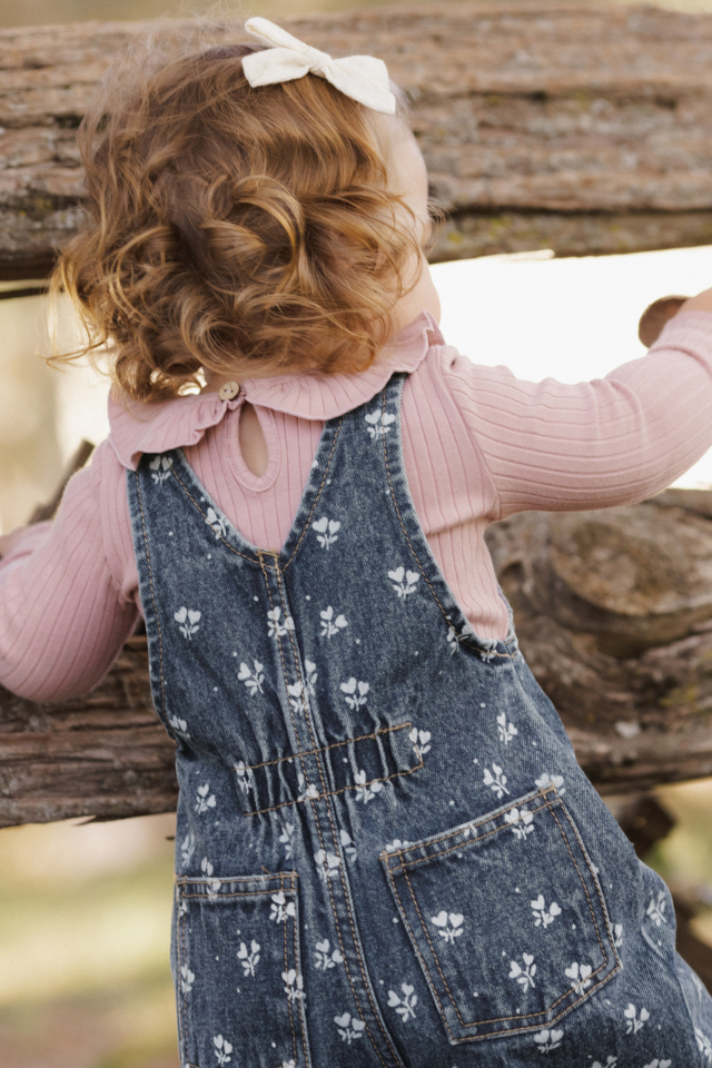 Rylee + Cru Vintage Overall - Heart Ditsy