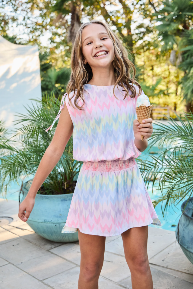 Pleat Helen Dress - Color Crush
