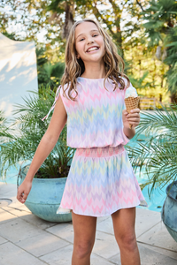 Pleat Helen Dress - Color Crush