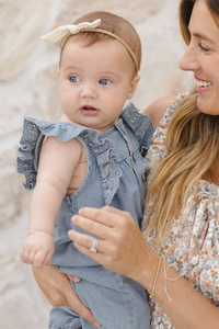 Quincy Mae Nova Romper - Chambray