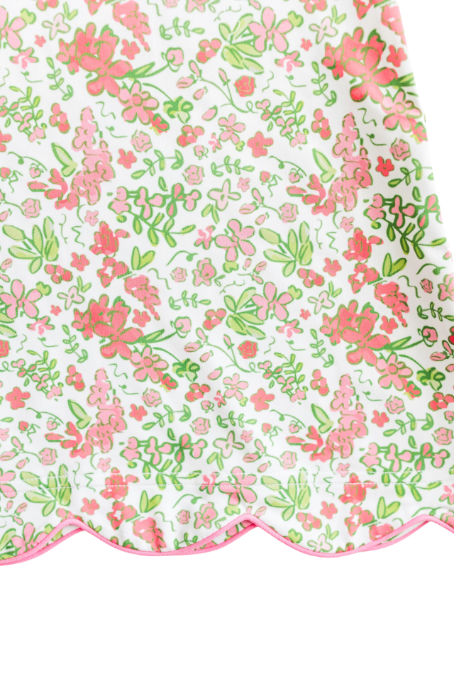 Studio Smocks Floral Scalloped Dress