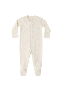 Quincy Mae Zip Long Sleeve Sleeper Footie - Bunnies