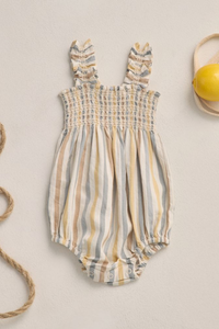 Rylee + Cru Julia Romper - Valencia Stripe