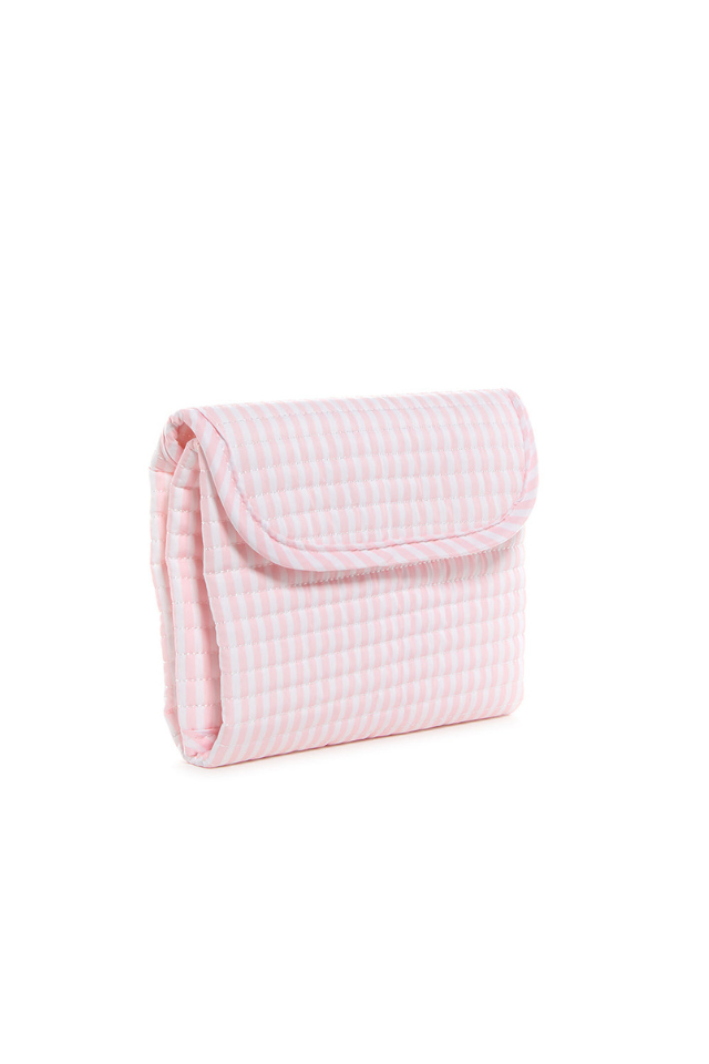 TRVL Design Quilted Changing Mat - Pimlico Stripe Pink