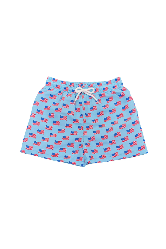 SWB Saint Simons Swim Trunk - Flag