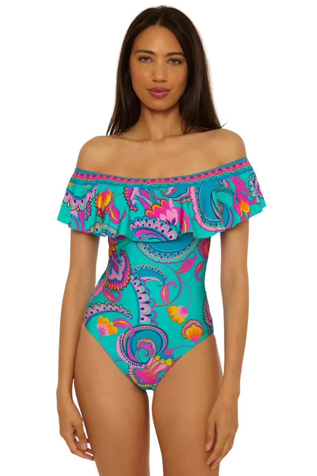 Trina Turk Mykonos 1PC Ruffle