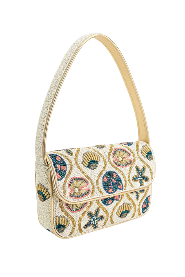 A&B Beaded Shoulder Bag - Sunlit Shore