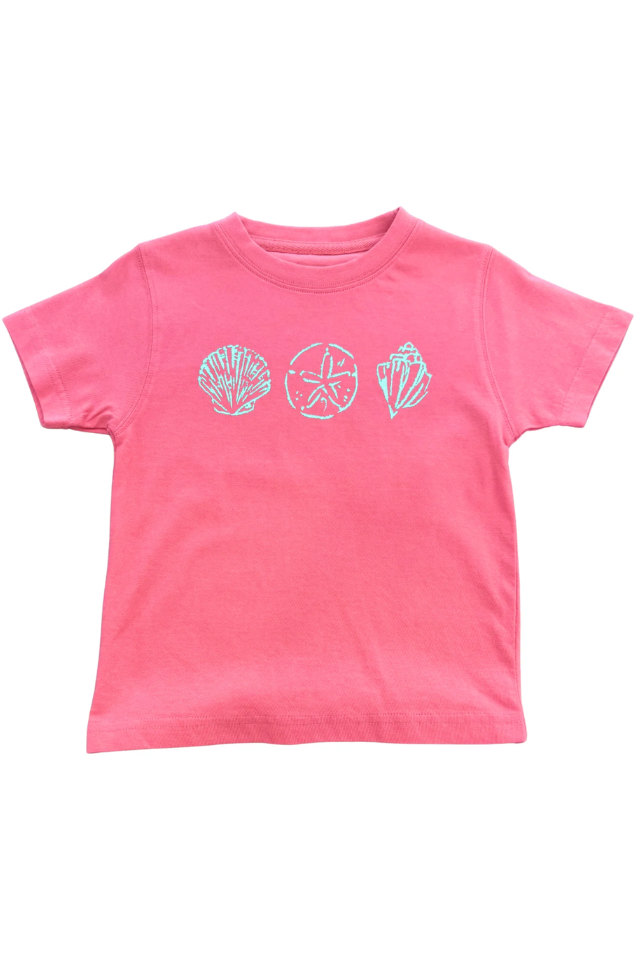 Mustard & Ketchup SS T-Shirt Seashells - Watermelon/Mint