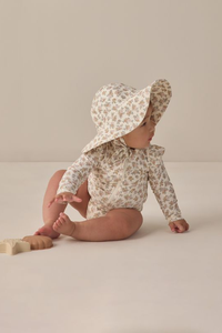 Quincy Mae Byron Rashguard One-Piece - Wildflower
