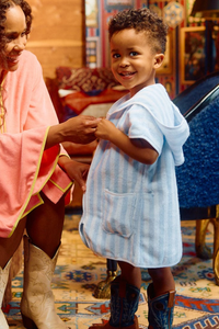 Weezie Kids Cover-Up - Light Blue Stripe