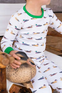 Saltwater Boys Jekyll Pima 2 Piece Pajamas - Mallards