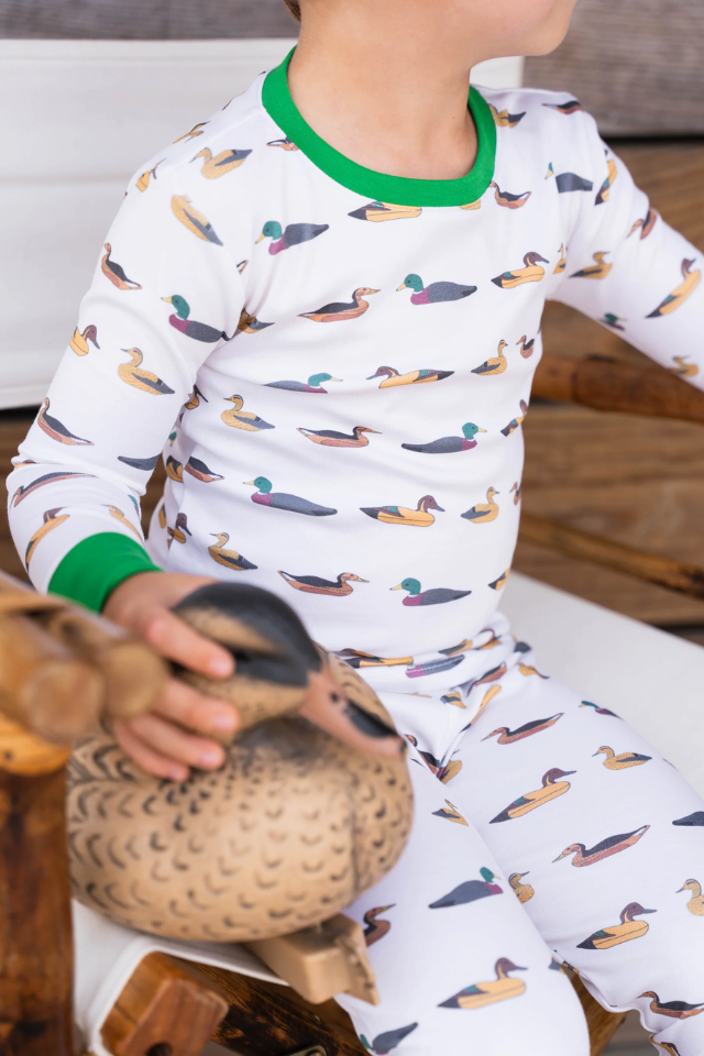 Saltwater Boys Jekyll Pima 2 Piece Pajamas - Mallards