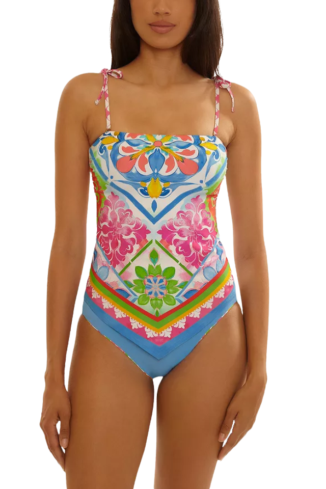 Becca Mijas Tankini Top - Multi