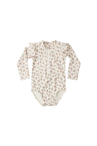 Quincy Mae Byron Rashguard One-Piece - Wildflower